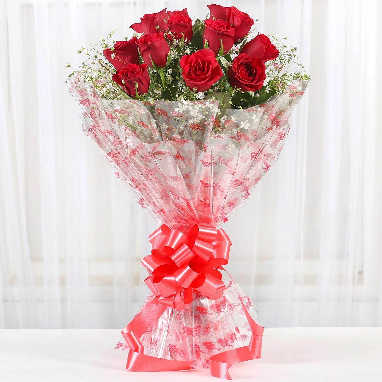  Velvety Red Roses Bouquet
