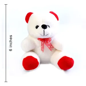 White teddy bear small hot sale