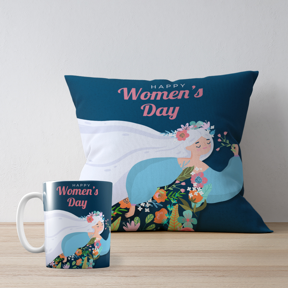  LadyChamp Cushion & Mug