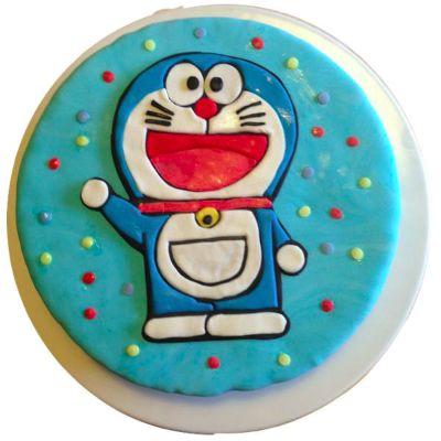 Doraemon fondant cake