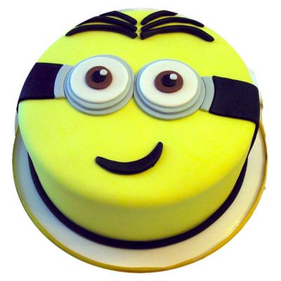 Minion Smiling Fondant shape cake
