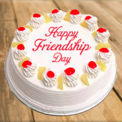 Friendship day pineapple cake