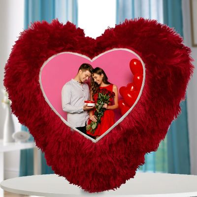 Heart Shape Photo Cushion