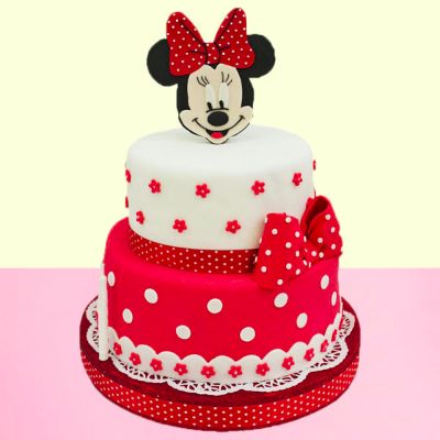 Minnie Mouse Cartoon Cake