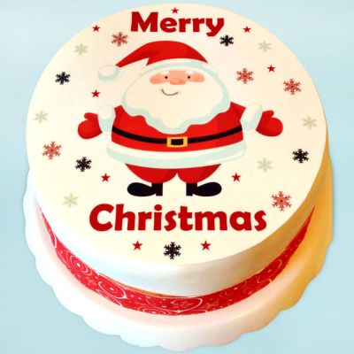 Merry Christmas photo cake