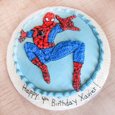 PowerPacked Spiderman Cake