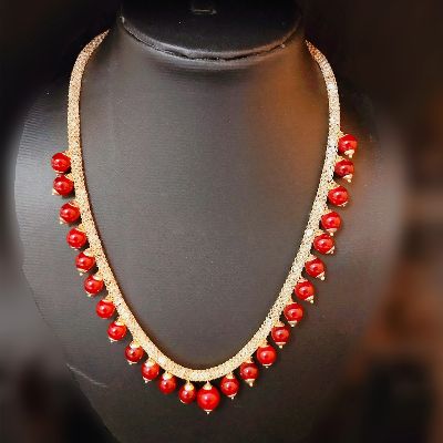Red Pearl Necklace
