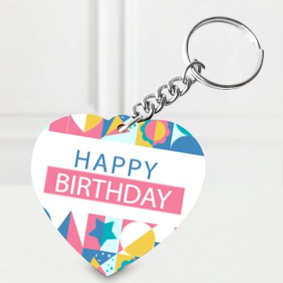 Heart Birthday Keychain
