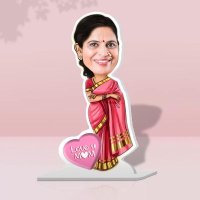 Personalised Saree Woman Caricature