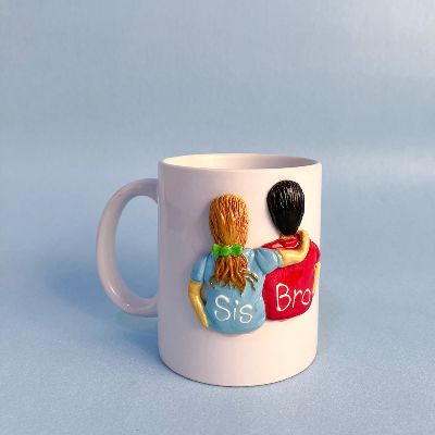 Sis and  Bro 3D Mug