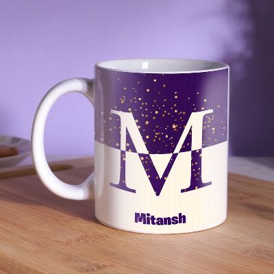 Initial Coffee Name Mug