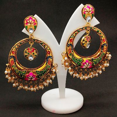 Pink Flower Earring