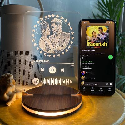 Love Forever LED Engraved Lamp Gift For Couples
