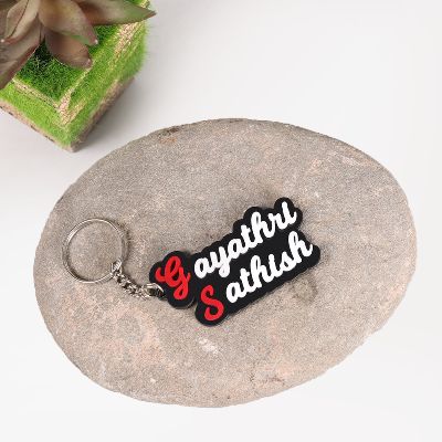 Acrylic Alphabets Name Keychain