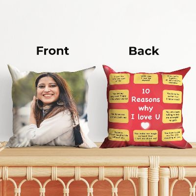 10 Reasons For Love Personalized Cushion