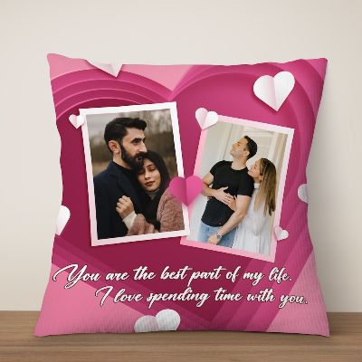Love Message Personalized Cushion