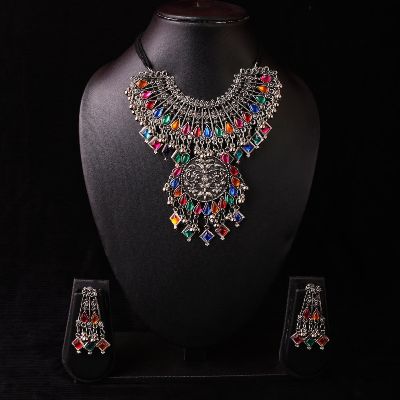 Women Silver Plated Bohemian Necklace