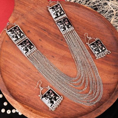 Oxidised Handcrafted Layered Necklace