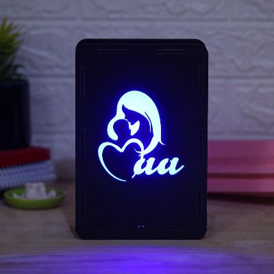 I Love U Maa Multicolor Led Box