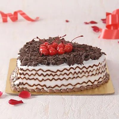 Special Black Forest Heart Cake