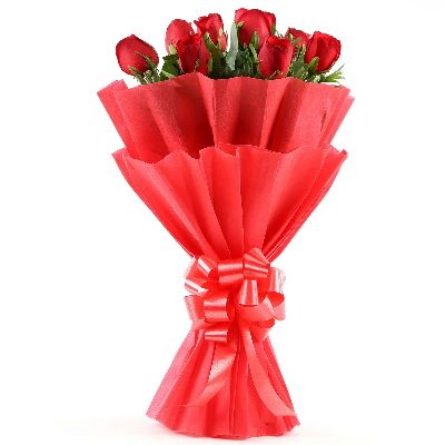 Enigmatic Red Roses Bouquet