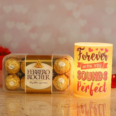 Forever With You Hollow Candle & Ferrero Rocher Box
