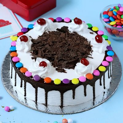 Gems On Top Black Forest Cake