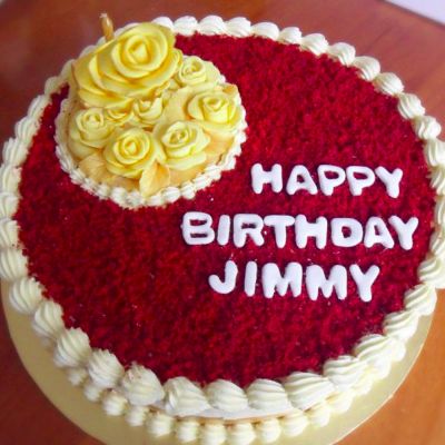 Happy Birthday Red Velvet Cake