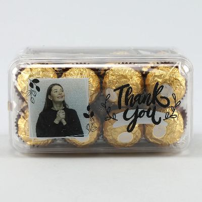 Personalised Thank You Ferrero Rocher Delight Box