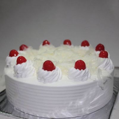Rich White Forest Cake