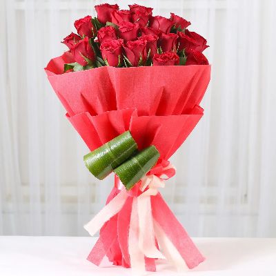 Romantic Red Roses Bouquet