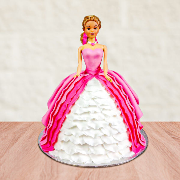  Sweetest Barbie Fondant Cake