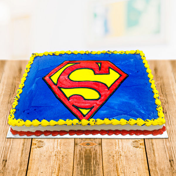  Fondant Superman Blackforest Cake