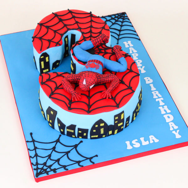 2 Tier Spiderman Fondant Cake Delivery in Delhi NCR - ₹7,499.00 Cake Express-cokhiquangminh.vn
