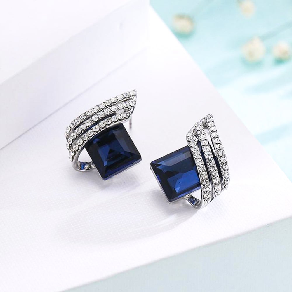  Deep Seablue Earrings