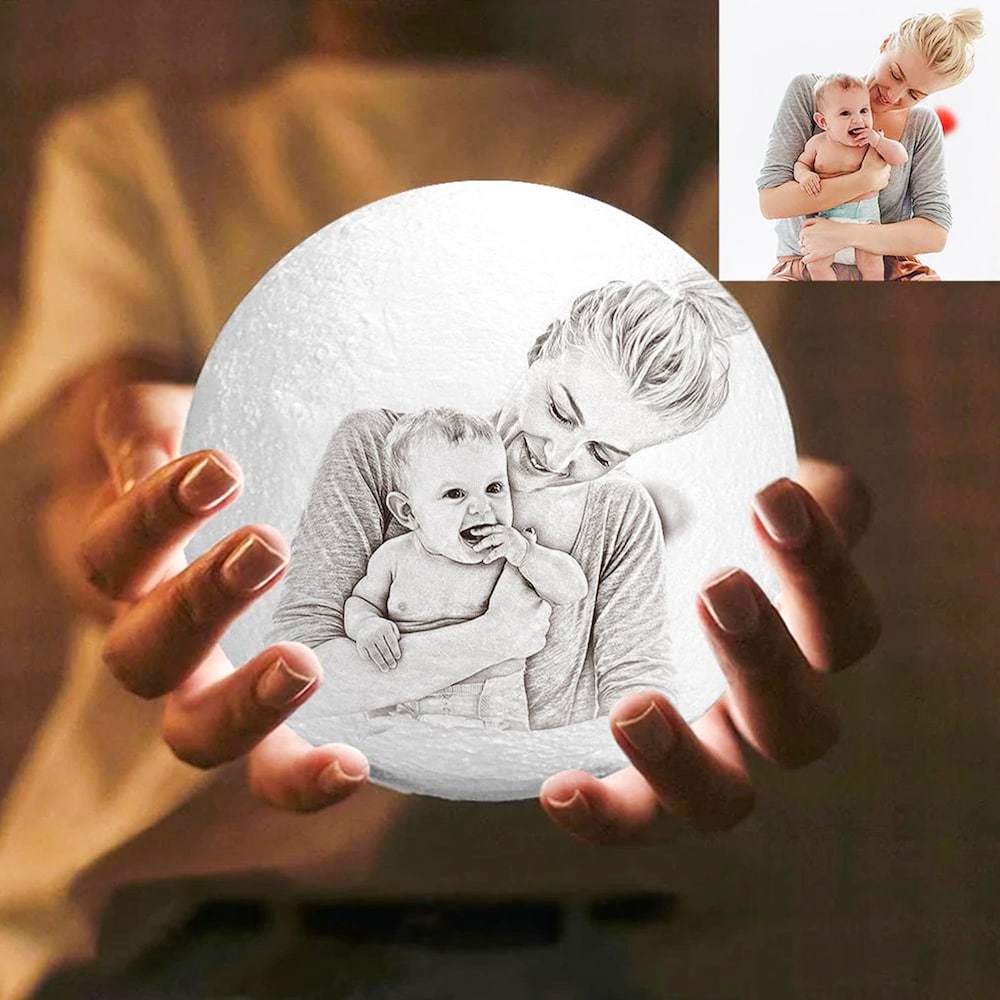 Mom Love Moon Lamp