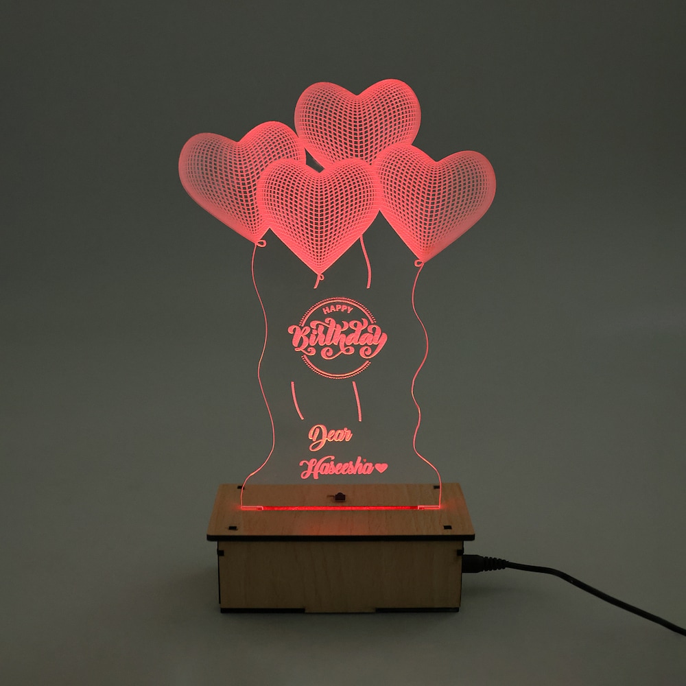 Order Online Heart 3D Illusion Lamp Blissmygift