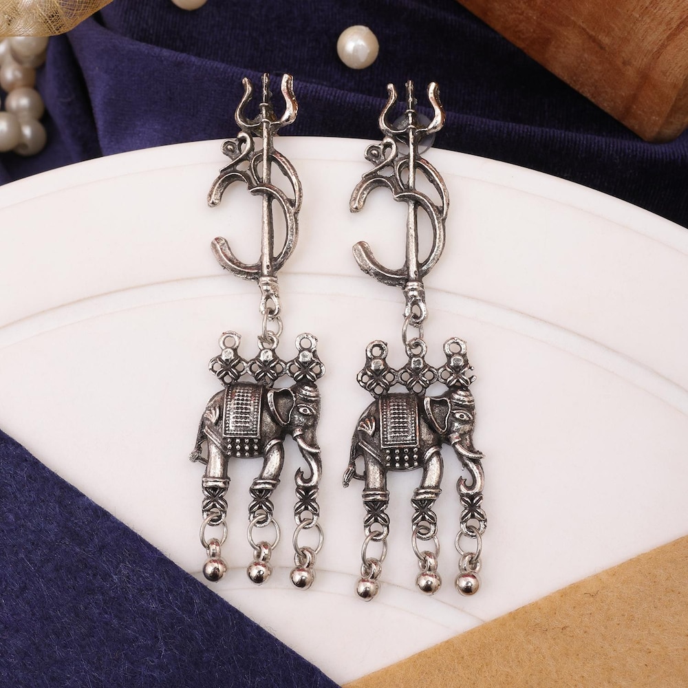 Elephant Design Earrings Blissmygift