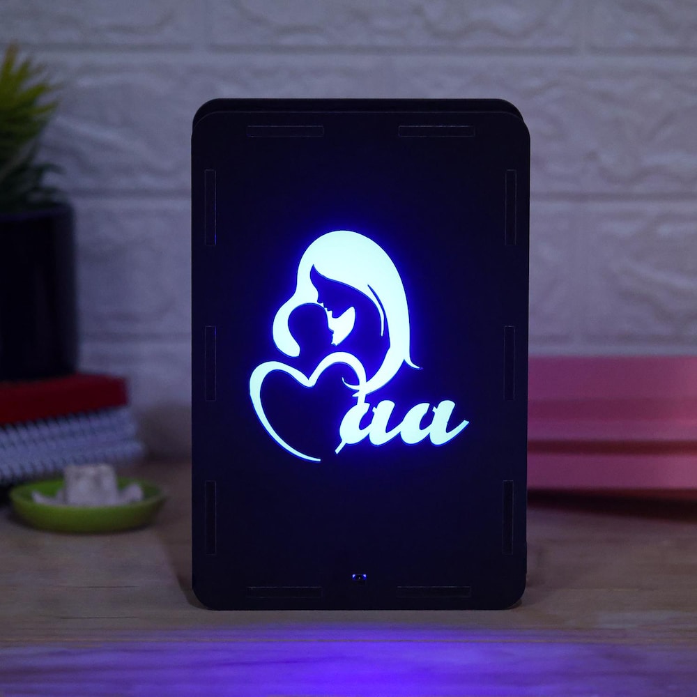  I Love U Maa Multicolor Led Box