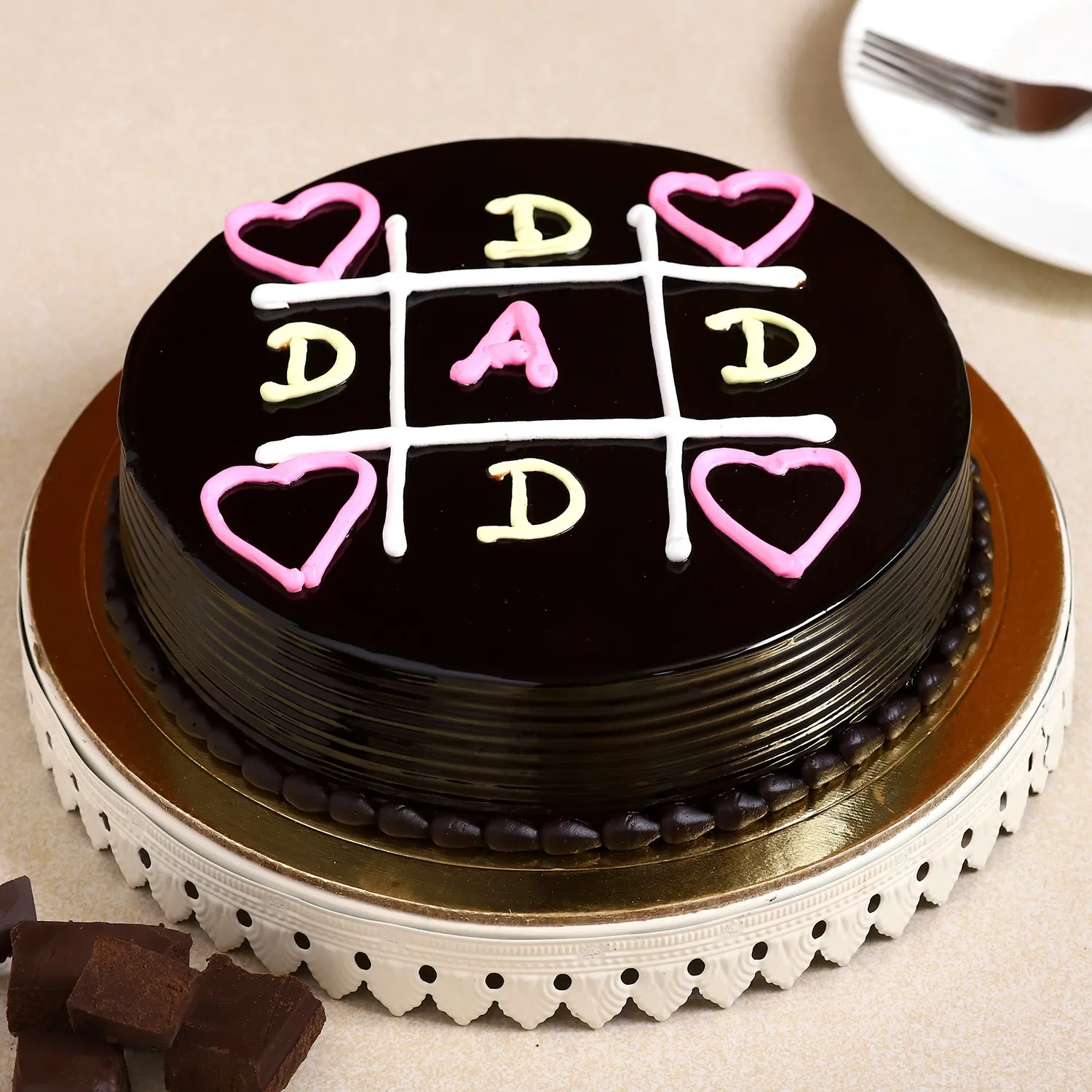  Happy Fathers Day Truffle Cake